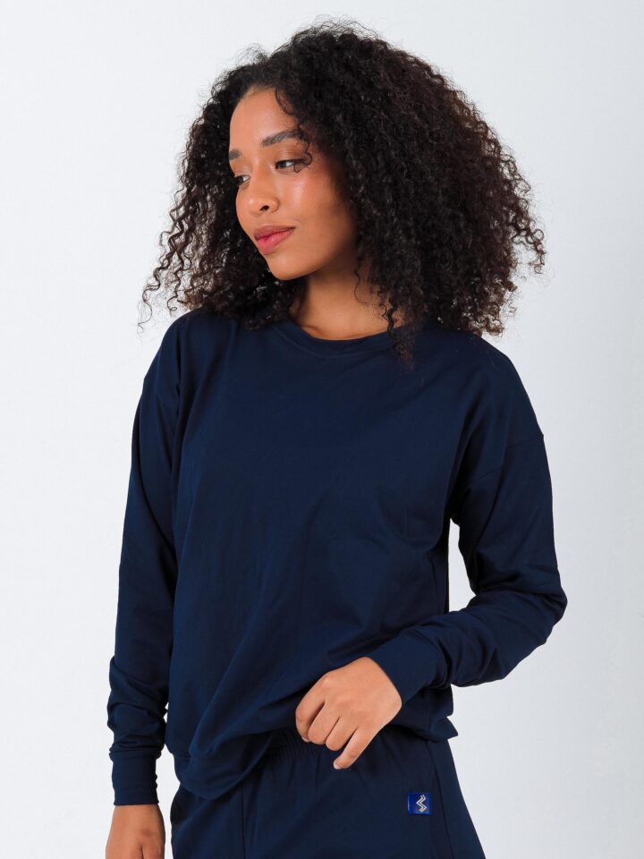 Moletom Over Lounge Azul Marinho