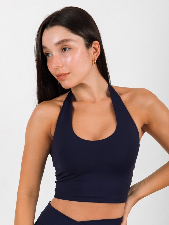 Top Wonder Frente Única Azul Marinho