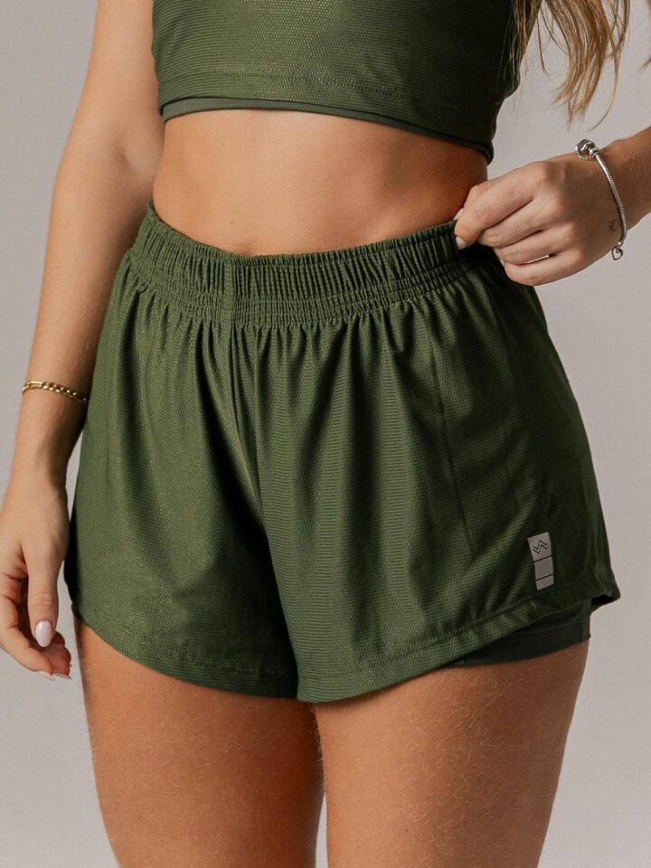 Short Dry Reflect Verde Militar - M