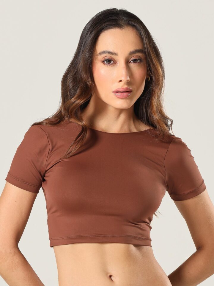 Blusa Charlotte Coffee