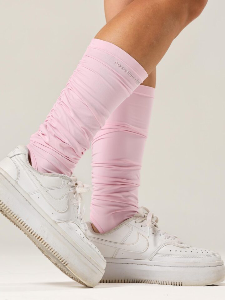 Polaina Franzida Rosa Blush