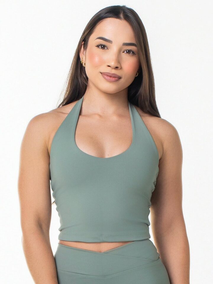 Top Wonder Frente Única  Verde Malva