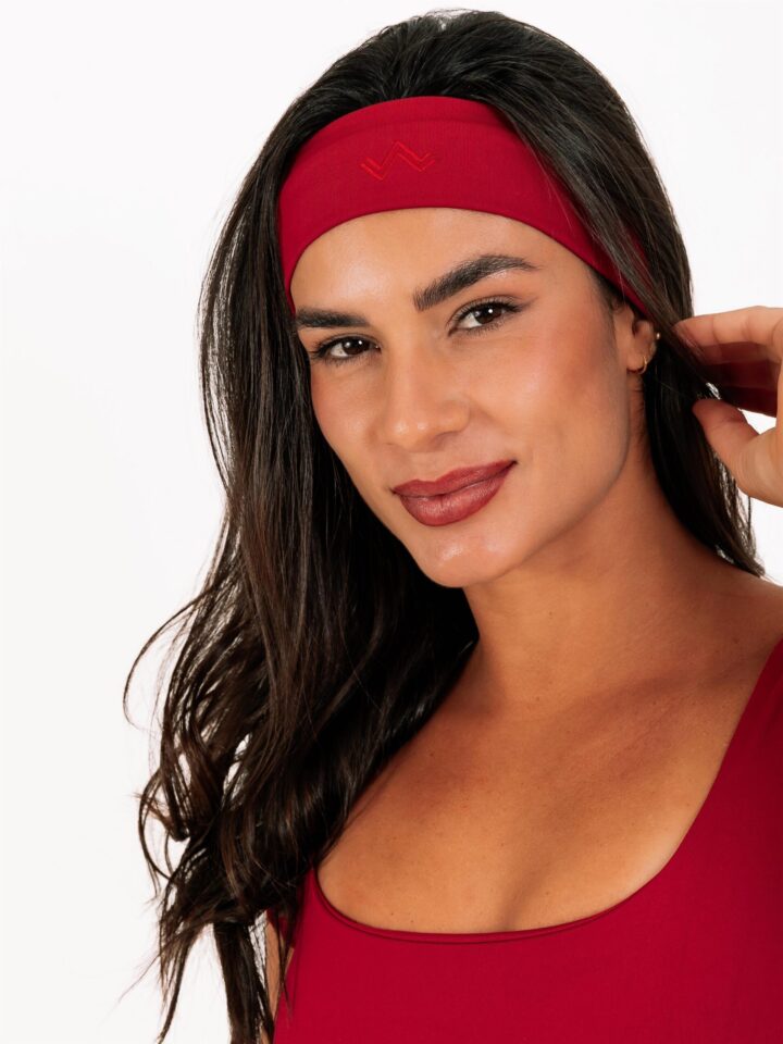 Faixa De Cabelo Bordada Cherry