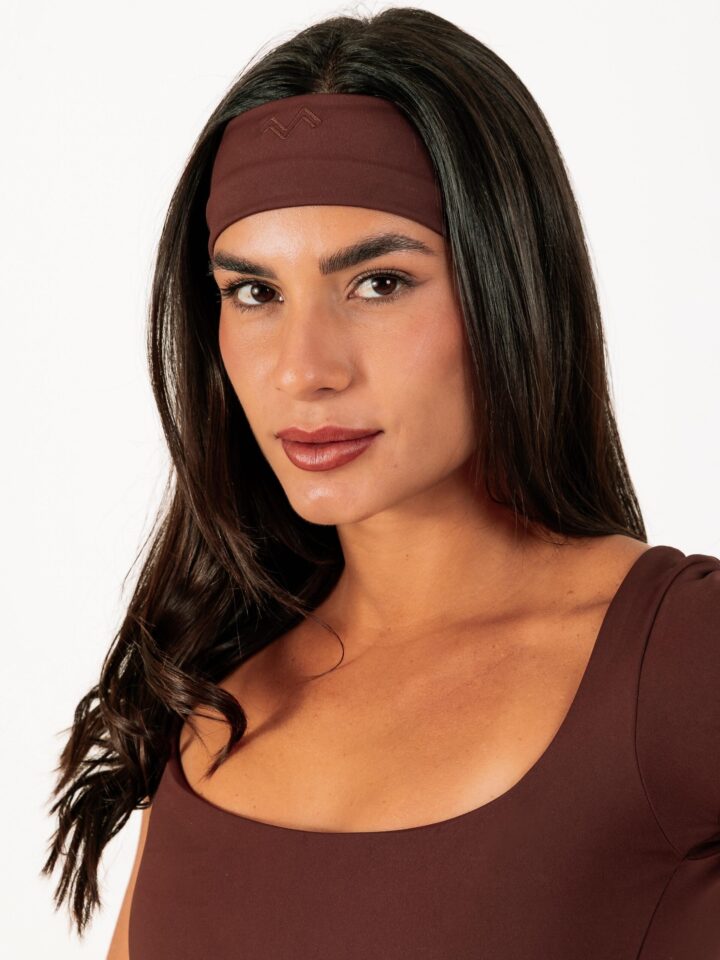 Faixa De Cabelo Bordada Espresso