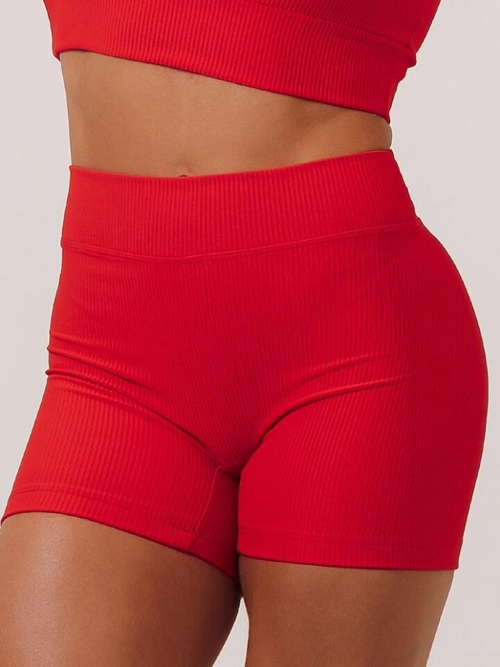 Short Skin Canelado Red Sunset