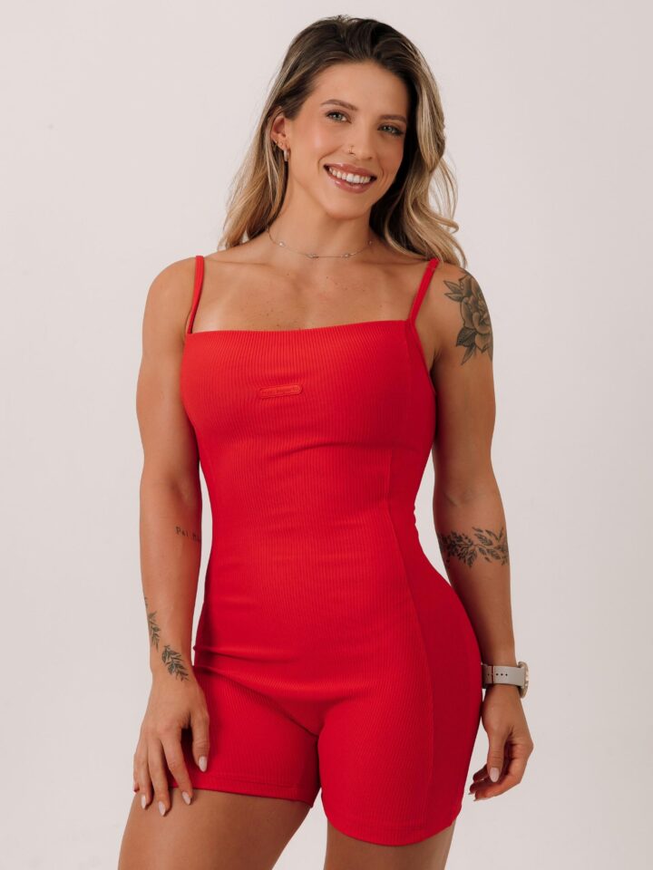 Macaquinho Honey Canelado Red Sunset