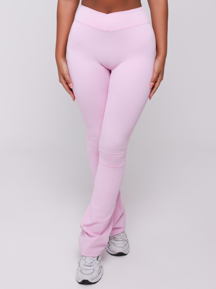 Calça Flare New Flex Rosa Blush