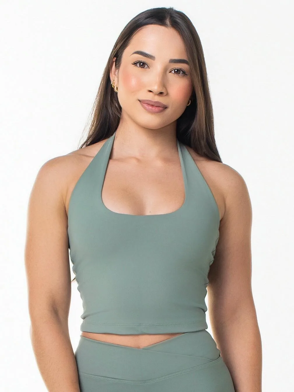 Top Wonder Frente Única Verde Malva